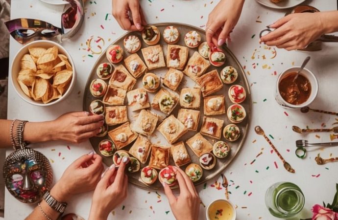 Smakowita maskarada z roślinnymi przekąskami